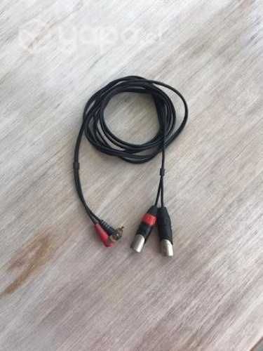 Cable xlr-rca 3 mt