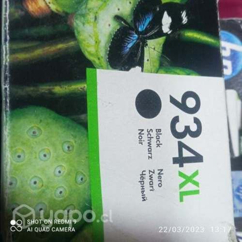 Tinta hp 934xl black original de alta