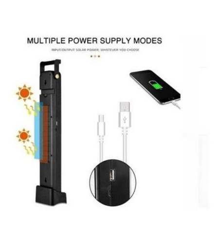 Lampara Solar Foco Luz Emergencia Recargable 48 Le