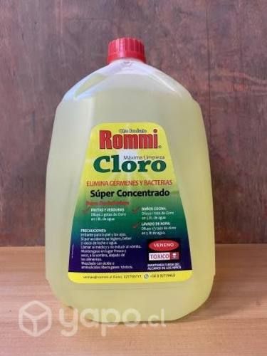 Cloro 5 litros x mayor y detalle