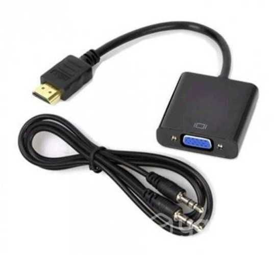 Conversor Adaptador de HDMI a VGA con audio 1080p