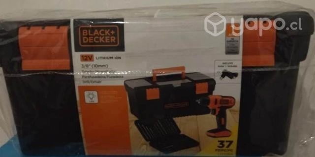 Taladro atornillador inalámbrico black decker 37 p