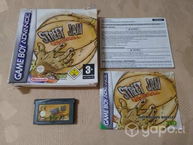J78: juego gba con caja: street jam basketball