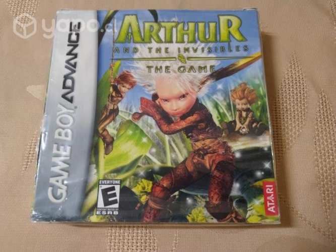 J80: juego gba con caja: arthur and the invisibles