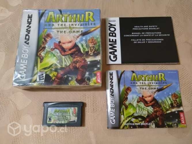 J80: juego gba con caja: arthur and the invisibles