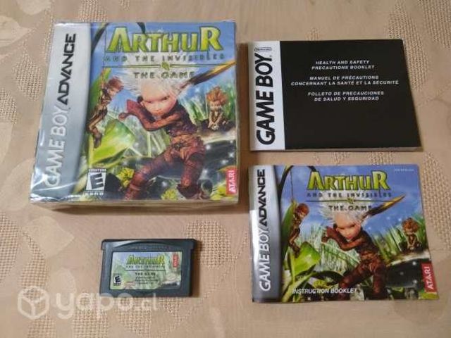 J80: juego gba con caja: arthur and the invisibles