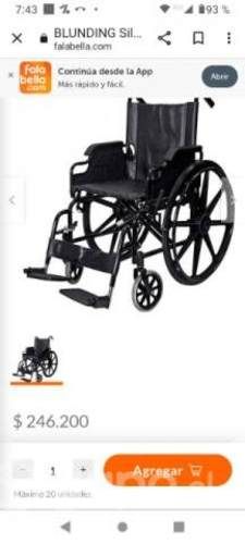 Silla de ruedas blunding sra 22 p