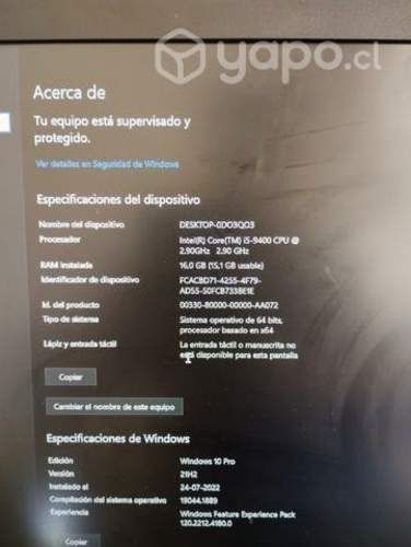 Pc gamer gama media + monitor 21" 75ghz