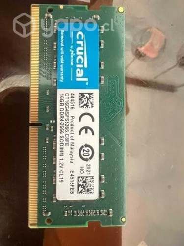 Memoria Ram Crucial 16GB 2666MHZ