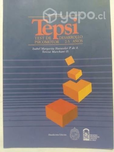 Tepsi test de desarrollo psicomotor de 2-5 Años