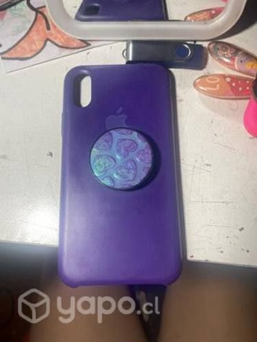 Carcasa morada de iPhone X