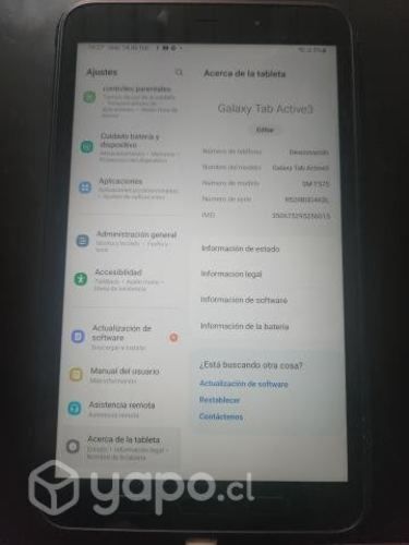 Tablet samsung tab active3
