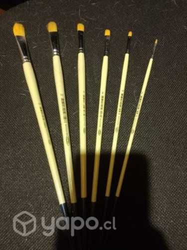 Pack de pinceles lengua de gato