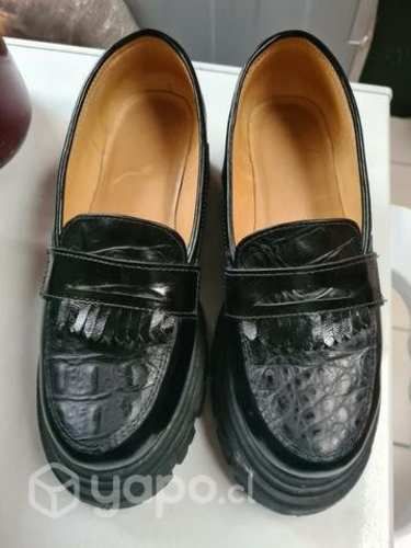 Mocasines cuero legítimo