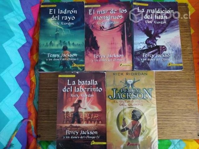 Libros de la saga Percy Jackson