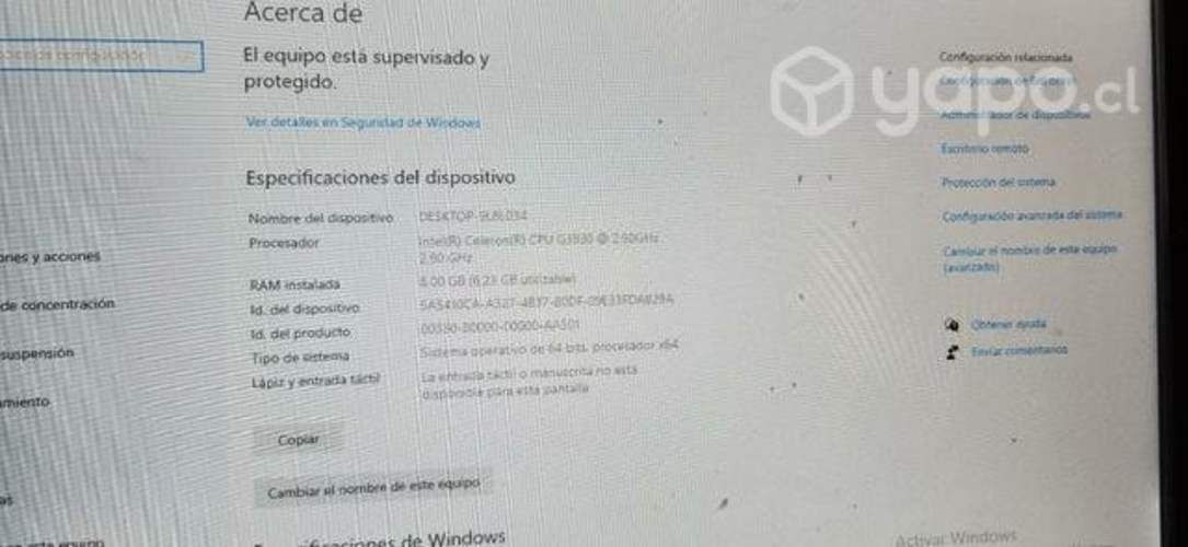 Pc para jugar juegos basicos o estudio