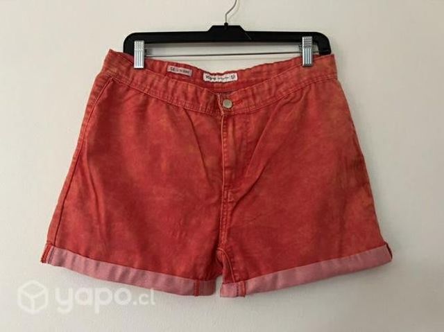 Short Elástico Marca Icono Talla 42 Coral