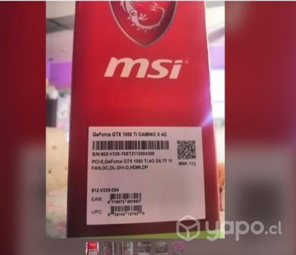 Tarjeta grafica geforce gtx 1050 ti