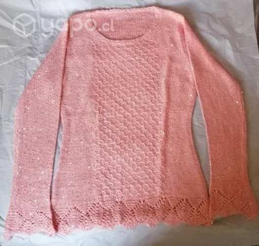 Top mujer manga larga tejido