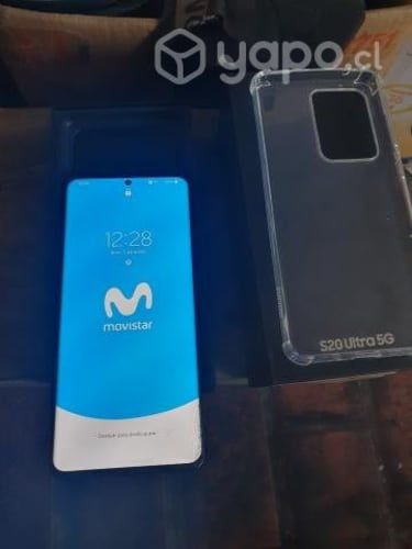 Samsung galaxy S20 ultra de 12 y 128 gb con detall