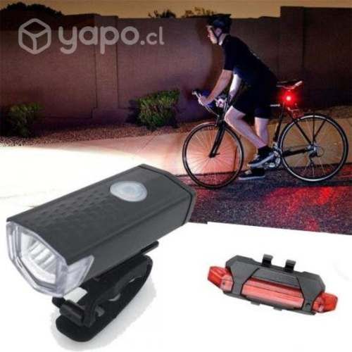 Pack Luces de Bici Delantera Y Trasera Recargables