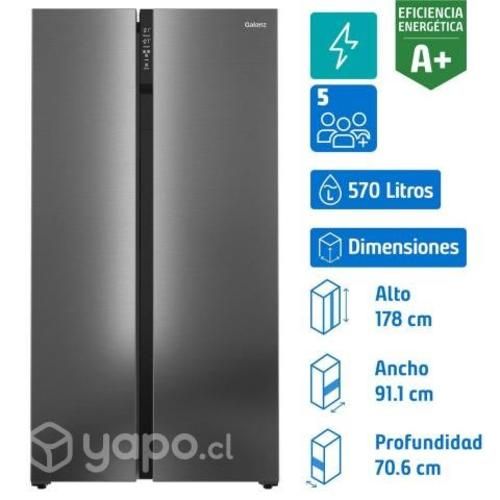 Refrigerador side by side 570 litros inox