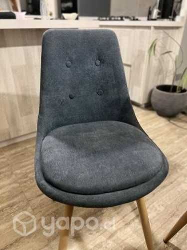 Sillas madera forradas