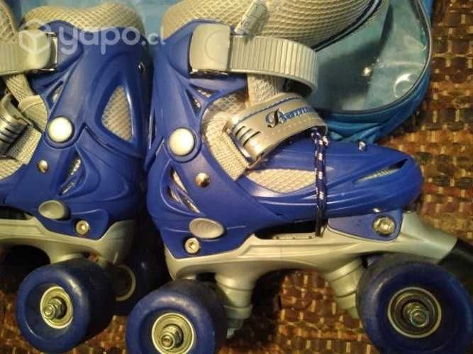 Patín 4 Ruedas Ajustable Para Niños 27-30