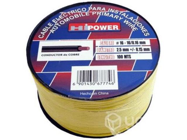 Cable 16 Multiuso Automotriz Máquina Puro Cobre