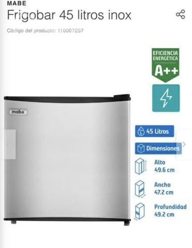 Frigobar 45 litros inox