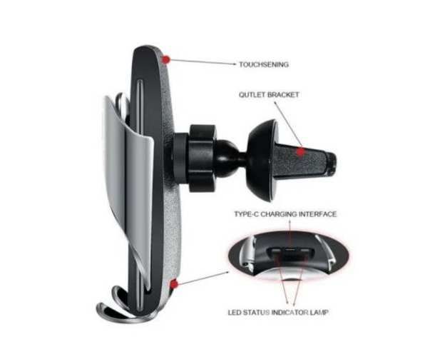 Porta Celular Auto Cargador Inteligente R2