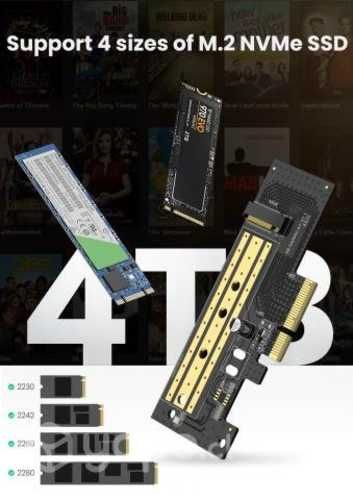 Adaptador de disco M2 NVME a PCI-express 3