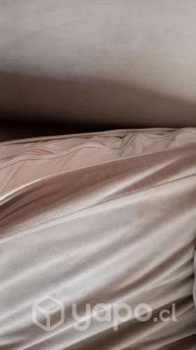 Sillón modular beige de felpa (Homy)