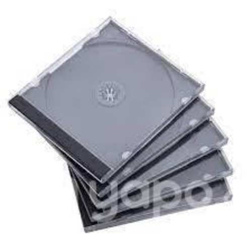 Caja CD 14mm Jewel Box Bandeja Negra Premium