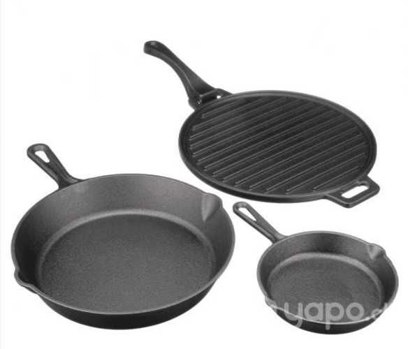 Set 3 Sartenes Fierro Findido Ozark Trail