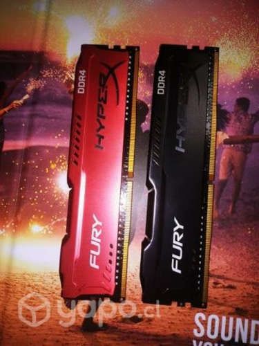 2 Memorias Ram 8Gb 8×8 hyperx Fury