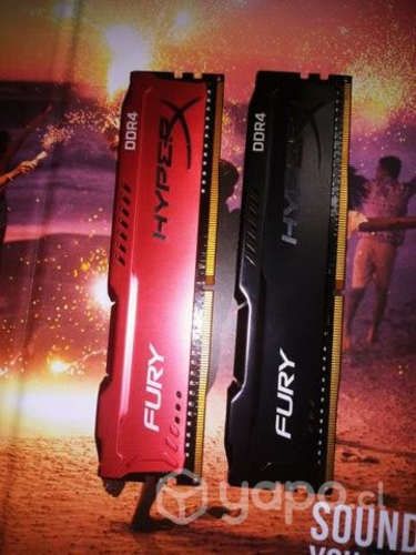 2 Memorias Ram 8Gb 8×8 hyperx Fury