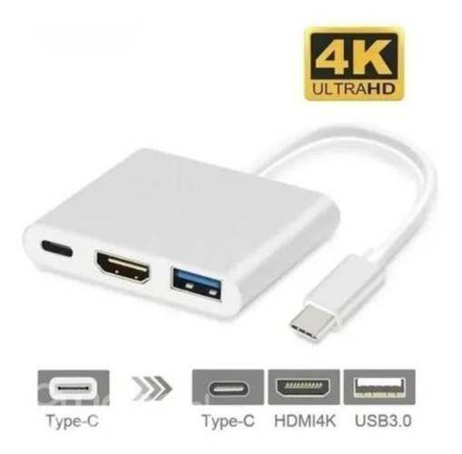 Adaptador Hub 3 En 1 Usb Tipo C A Usb-c