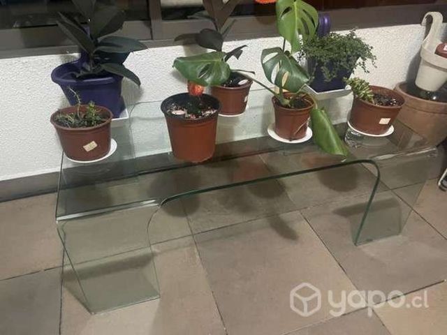 Mesa de centro de vidrio completa
