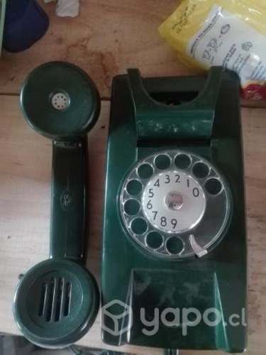 Telefono antiguo con disco numérico