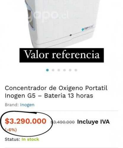 Concentrador de oxigeno Inogen One G5