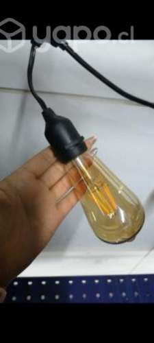 Guirnalda Impermeable + Ampolletas E27 Retro Vinta