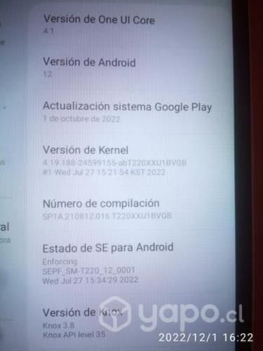 Galaxy Tab A7 Lite muy poco uso
