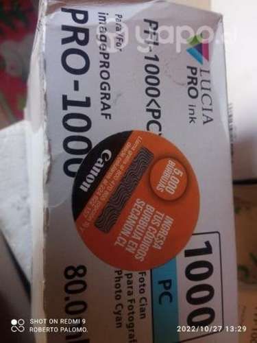 Tintas canon pfi colores originales de 80ml