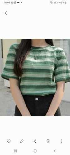 Camisa de rayas verde