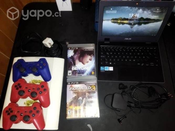 Notebook y Playstation 3