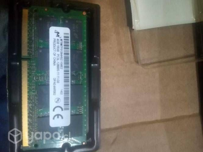 Memoria RAM HP 4 GB DDR3 1rx8 Notebook