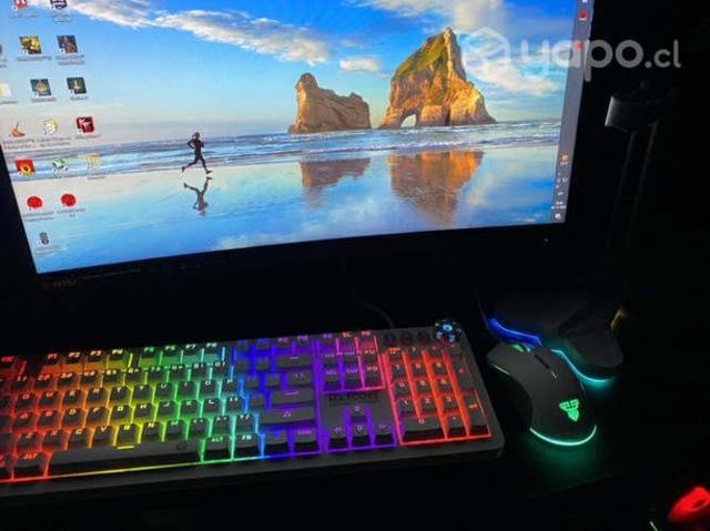 Teclado gamer mouse gamer audifonos gamer