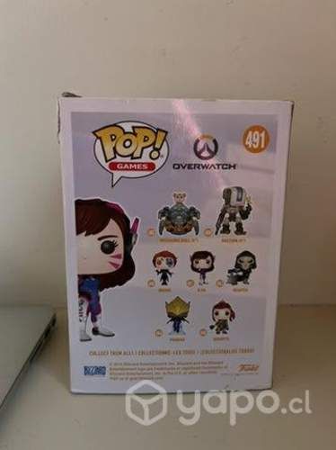 Pop games, D.VA de overwatch, número 491. Funko