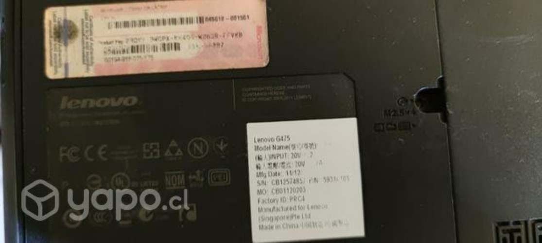 Lote de notebook en desarme